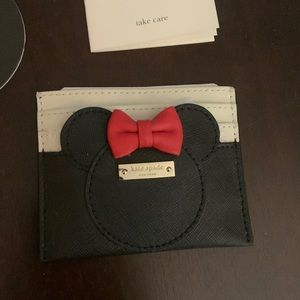 NEW Kate Spade Minnie Mouse Limited Edition Leather Card Wallet